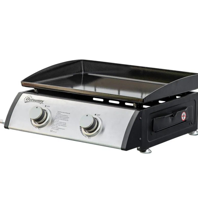 Outsunny Gasgrill Stahl B/H/L: ca. 46x21x48,5 cm