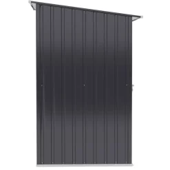 Outsunny Gerätehaus mit Pultdach dunkelgrau B/H/L: ca. 103x160x100 cm