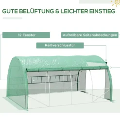 Outsunny Gewächshaus B/H/L: ca. 300x397x200 cm