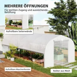 Outsunny Gewächshaus B/H/L: ca. 300x200x595 cm