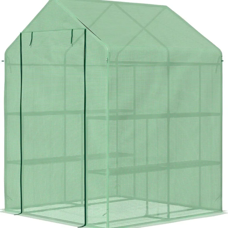 Outsunny Gewächshaus B/H/L: ca. 138x190x143 cm