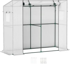 Outsunny Gewächshaus B/H/L: ca. 76x170x200 cm