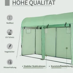 Outsunny Gewächshaus B/H/L: ca. 100x200x300 cm