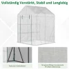 Outsunny Gewächshaus B/H/L: ca. 143x195x143 cm
