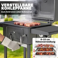 Outsunny Grill Metall B/H/L: ca. 65x115x112 cm