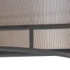 Outsunny Grillpavillon mit Flammschutzdach braun Stahl B/H/L: ca. 150x250x240 cm