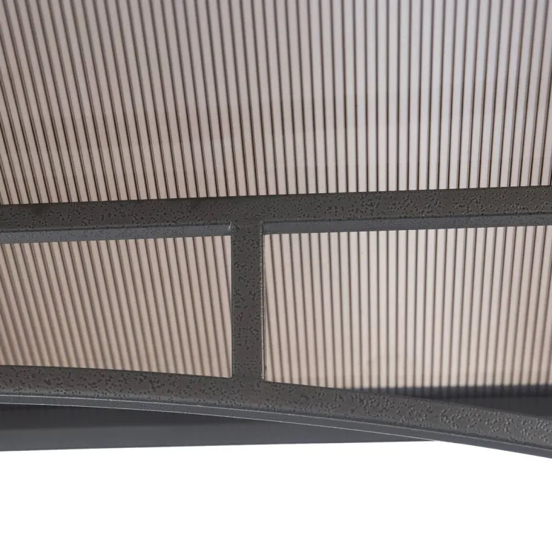 Outsunny Grillpavillon mit Flammschutzdach braun Stahl B/H/L: ca. 150x250x240 cm