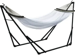 Outsunny Hängemattengestell weiß Nylon B/H/L: ca. 89x263x100 cm