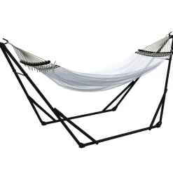 Outsunny Hängemattengestell weiß Nylon B/H/L: ca. 89x263x100 cm