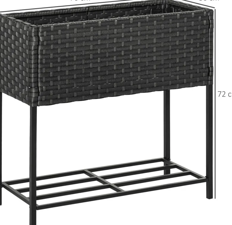 Outsunny Hochbeet B/H/T: ca. 70x72x30 cm