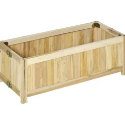 Outsunny Hochbeet natur B/H/L: ca. 30x25x70 cm