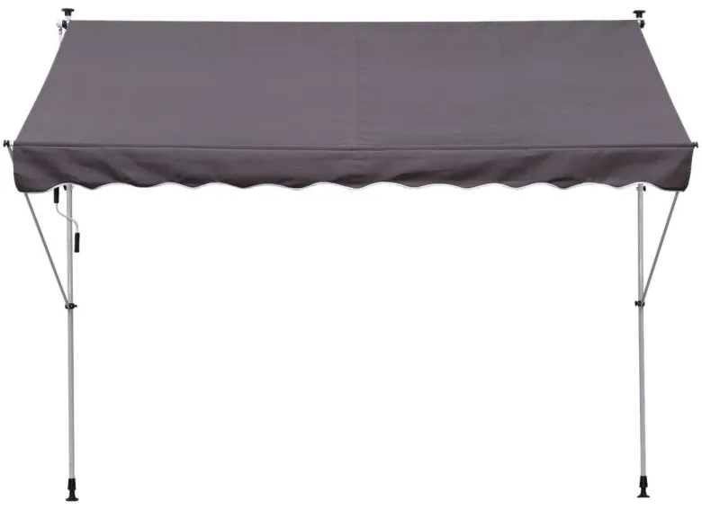 Outsunny Klemm-Markise grau B/H/L: ca. 300x280x150 cm