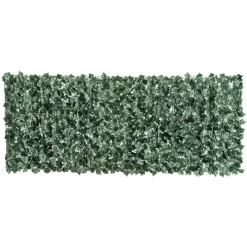 Outsunny Künstliche Hecke dunkelgrün Kunststoff H/L: ca. 100x240 cm