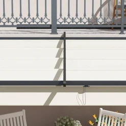 Outsunny Pergola cremeweiß Polyester B/H/L: ca. 297x230x297 cm