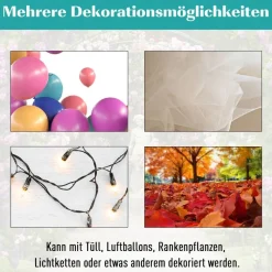 Outsunny Pflanzbogen mit Sitzbank