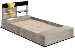 Outsunny Sandkasten grau