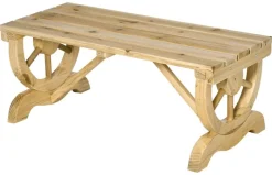 Outsunny Sitzbank natur Holz B/H/L: ca. 50x40x98 cm