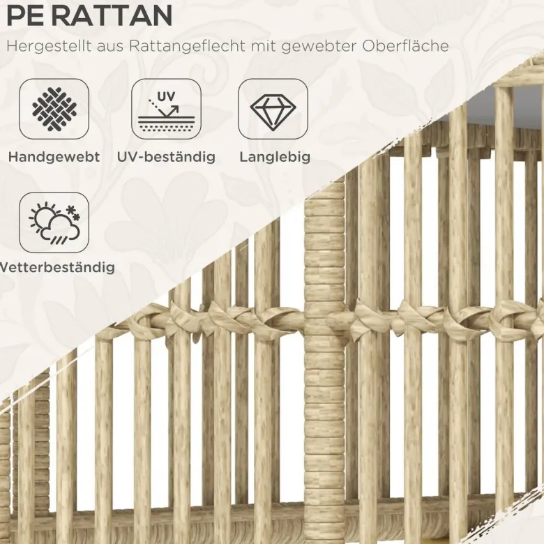 Outsunny Sitzgruppe grau Polyester B/H/L: ca. 73x73x73 cm