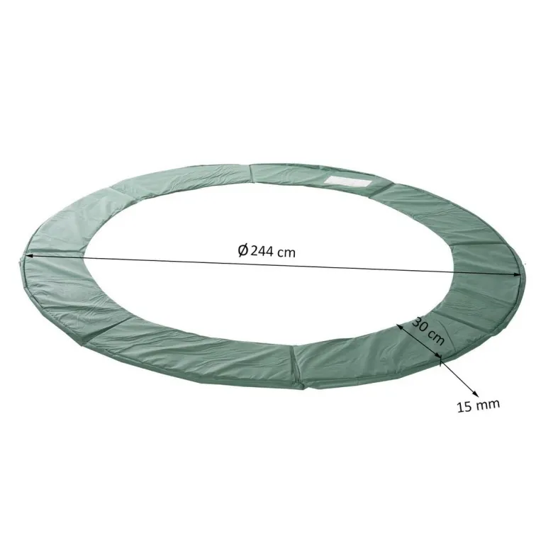 Outsunny Tampolin grün D: ca. 244 cm
