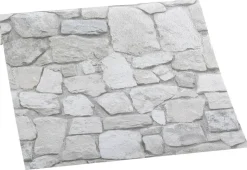Papiertapete Steinoptik braun beige B/L: ca. 53x1005 cm