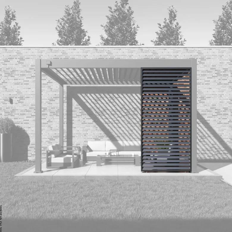Paragon Outdoor Lamellen-Sichtschutz Grand Tuscan grau Aluminium B/H: ca. 114x234 cm