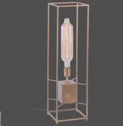 Paul Neuhaus Stehlampe PN765-90 messing Metall B/H/L: ca. 20x72x20 cm E27 1 Brennstellen