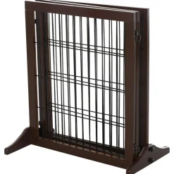 PawHut Absperrgitter braun Kiefer B/H/L: ca. 36x71x185 cm