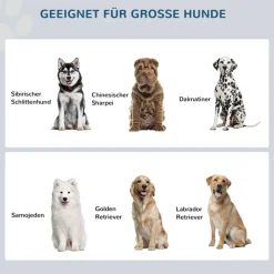 PawHut Futterstation weiß MDF B/H/L: ca. 30x35,5x60 cm