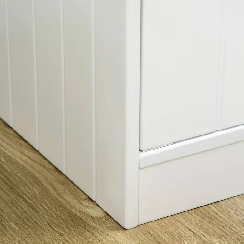 PawHut Futterstation weiß MDF B/H/L: ca. 30x35,5x60 cm