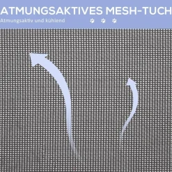 PawHut Hundeliege blau Metall