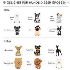 PawHut Hundetreppe grau Kunstleder B/H/L: ca. 39x20x42 cm