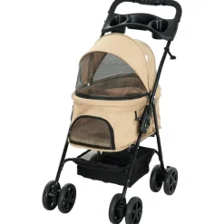 PawHut Hunde-Zubehör khaki Polyester B/H/L: ca. 45x67x96 cm