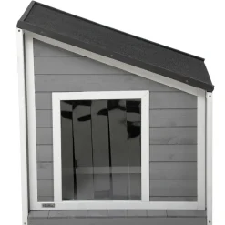 PawHut Hunde-Zubehör weiß Holz B/H/L: ca. 58x71x77 cm