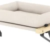 PawHut Katzenbett cremeweiß Polyester B/H/L: ca. 36x24x50 cm