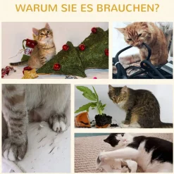 PawHut Kratzbaum weiß Polyester B/H/L: ca. 35x100x59 cm