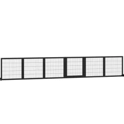 PawHut Schutzgitter schwarz Polypropylen B/H/L: ca. 36x432x70 cm