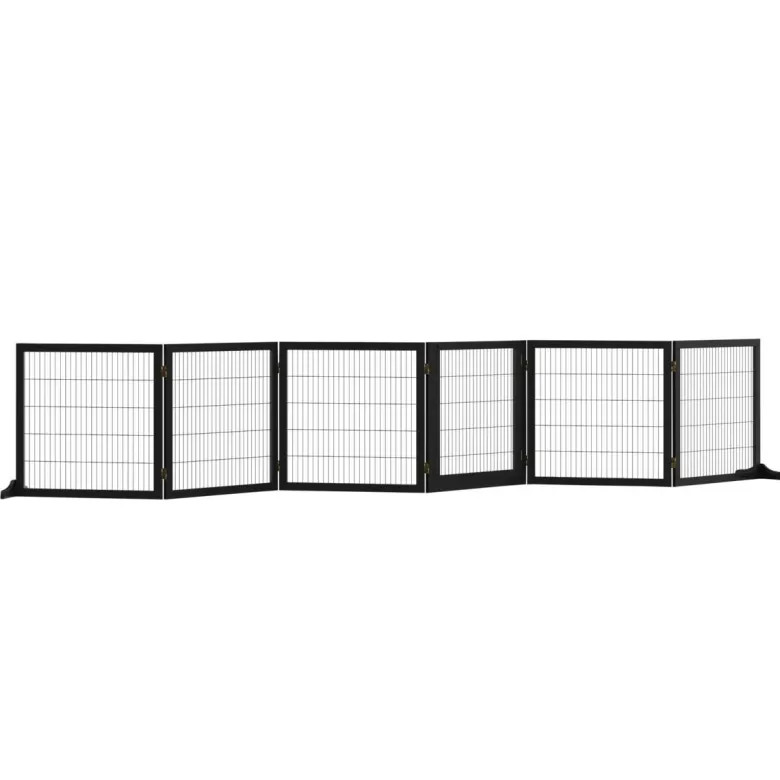 PawHut Schutzgitter schwarz Polypropylen B/H/L: ca. 36x432x70 cm