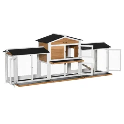 PawHut Stall gelb Polypropylen B/H/L: ca. 53x230x93,5 cm