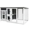PawHut Stall weiß Polypropylen B/H/L: ca. 75x160x80 cm