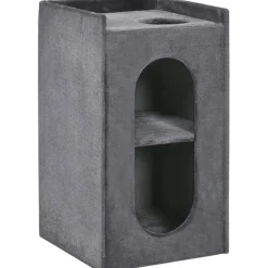 PawHut Tier-Zubehör grau Spanplatte B/H/L: ca. 45x45x81 cm