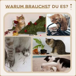 PawHut Tier-Zubehör grau Spanplatte B/H/L: ca. 45x45x81 cm