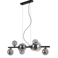Pendelleuchte Alexandra schwarz Metall B/H/T: ca. 86x120x31,5 cm G9 9 Brennstellen