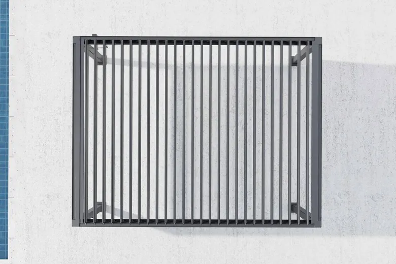 Pergola anthrazit Aluminium B/H/L: ca. 300x256x393 cm