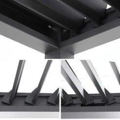 Pergola anthrazit Aluminium B/H/L: ca. 300x256x393 cm