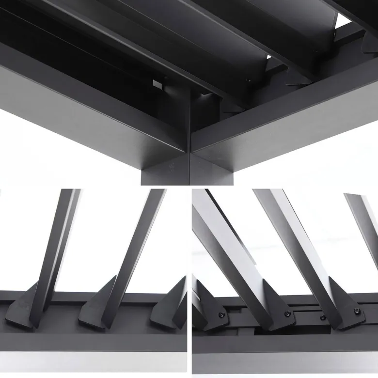 Pergola anthrazit Aluminium B/H/L: ca. 300x256x393 cm