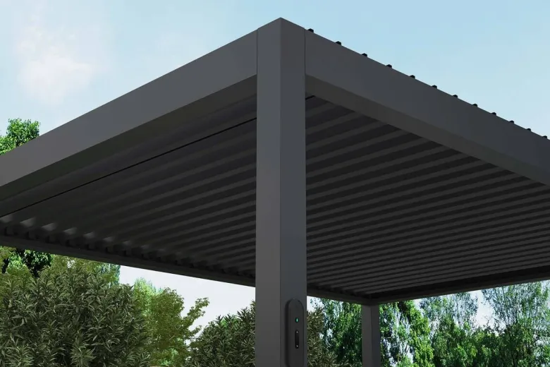 Pergola anthrazit Aluminium B/H/L: ca. 300x256x393 cm