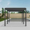 Pergola anthrazit Aluminium B/H/L: ca. 589x300x254,5 cm