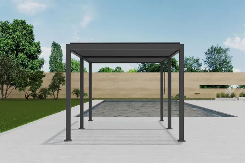 Pergola anthrazit Aluminium B/H/L: ca. 589x300x254,5 cm