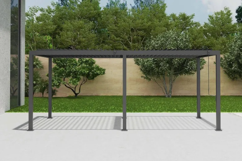 Pergola anthrazit Aluminium B/H/L: ca. 589x300x254,5 cm