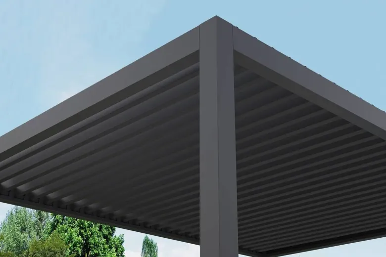 Pergola anthrazit Aluminium B/H/L: ca. 300x254,5x393 cm